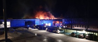 Omfattande brand i Skellefteå 