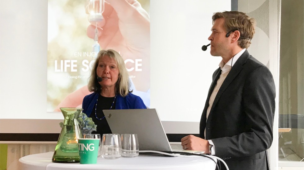 Lena Söderström, styrelseledamot i flera lokala Life science-bolag och Jonas Jarvius, vd för medicinteknikbolaget Q-Linea, var positiva till Handelskammarens rapport.