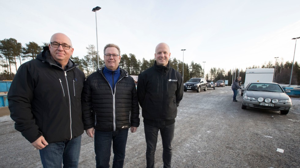 Kjell Lundholm, Tomas Gustavsson och David Öquist är fyllda av tillförsikt inför satsningarna på Bredviksberget nästa år.