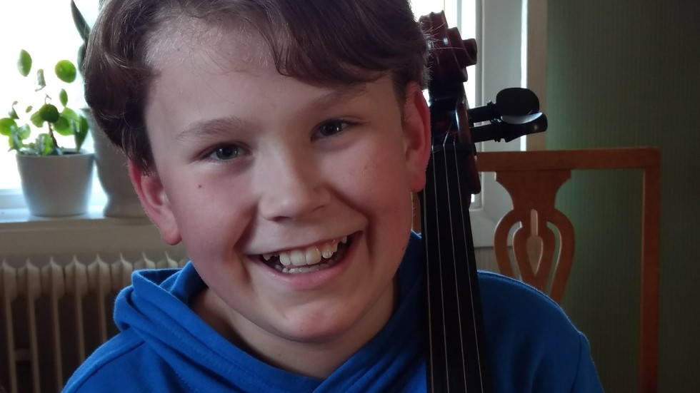 Cellisten Ludvig Valter, 12 år, är årets yngsta stipendiat.