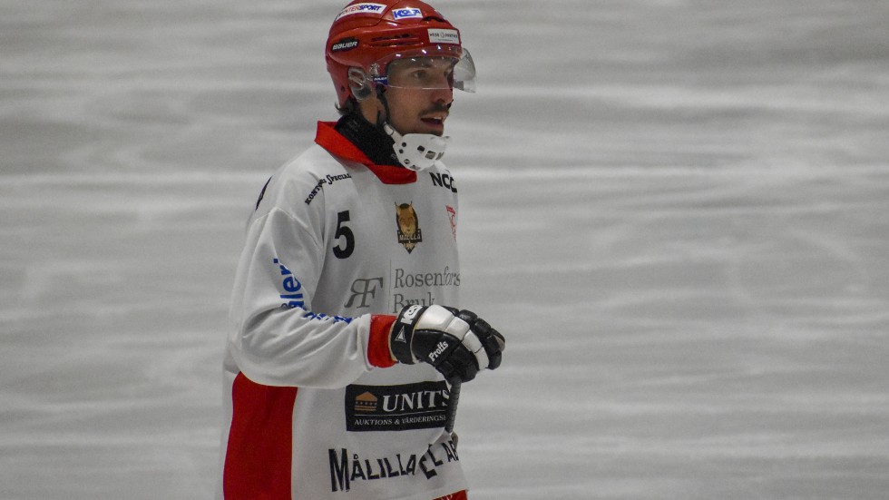 Eric Sundberg är bästa målskytt i Målilla Bandy. 