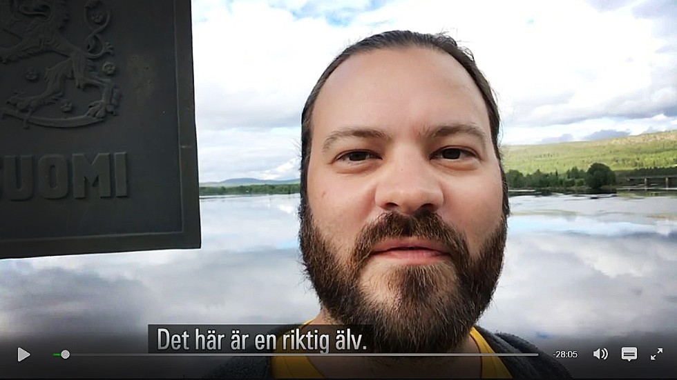 Henrik Niva från Övertorneå gör en vlogg, en videoblogg, på SVT.