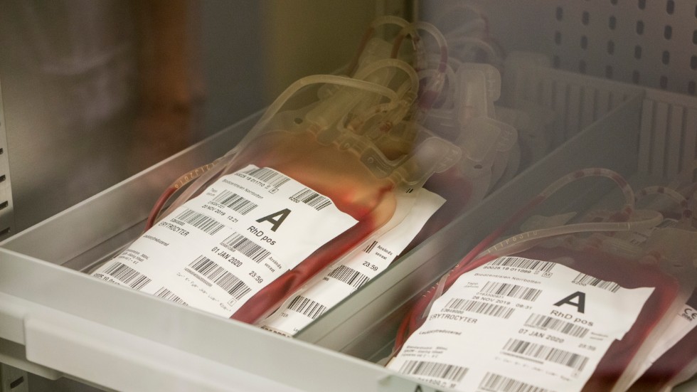 Givarna lämnar 450 gram blod per tillfälle. 