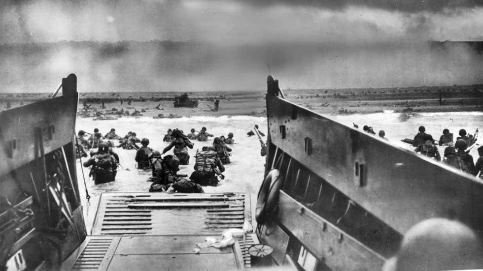 Amerikanska trupper landstiger i Normandie 1944, något som knappast skett om Trump då varit USA:s president.
