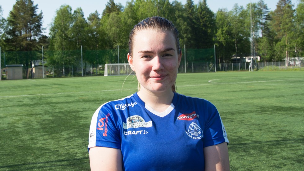 Sofie Benzler gjorde Luleå SK:s mål i säsongens sista match. (Arkivbild)