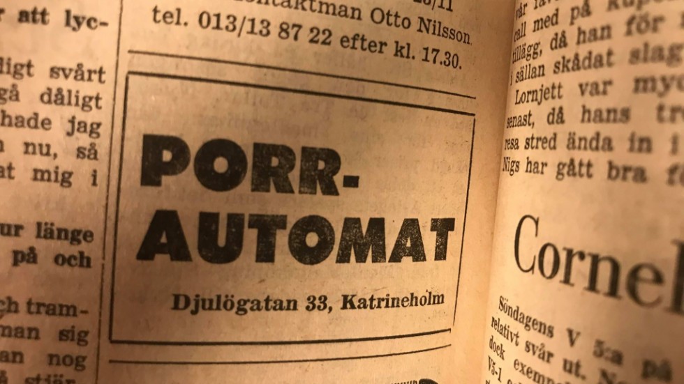 Kuriren för 50 år sedan: Annons med kortfattat budskap.