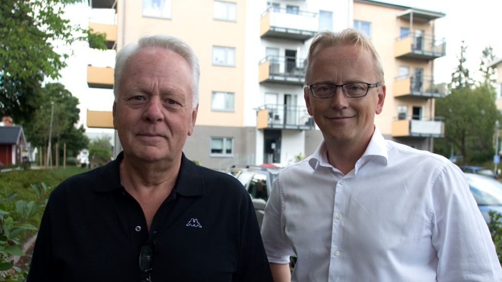 Kommunalrådet Göran Dahlström (S) och Fredrik Olovsson (S), ordförande för Socialdemokraterna i Katrineholm.