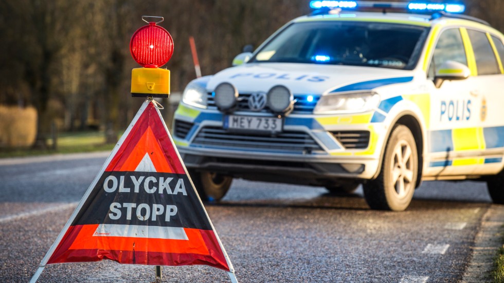 På måndagskvällen inträffade en trafikolycka i Visby. 