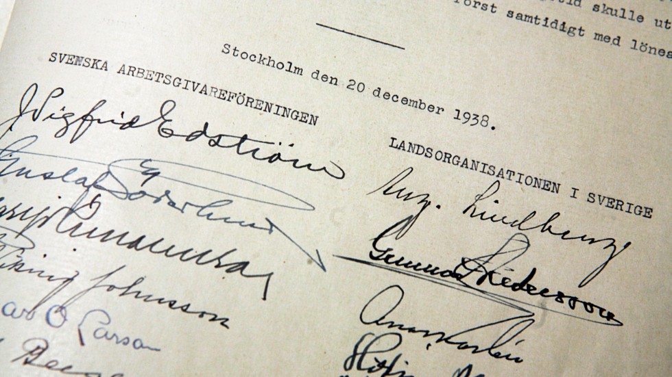 Saltsjöbadsavtalet skapade stabilitet på svensk arbetsmarknaden.