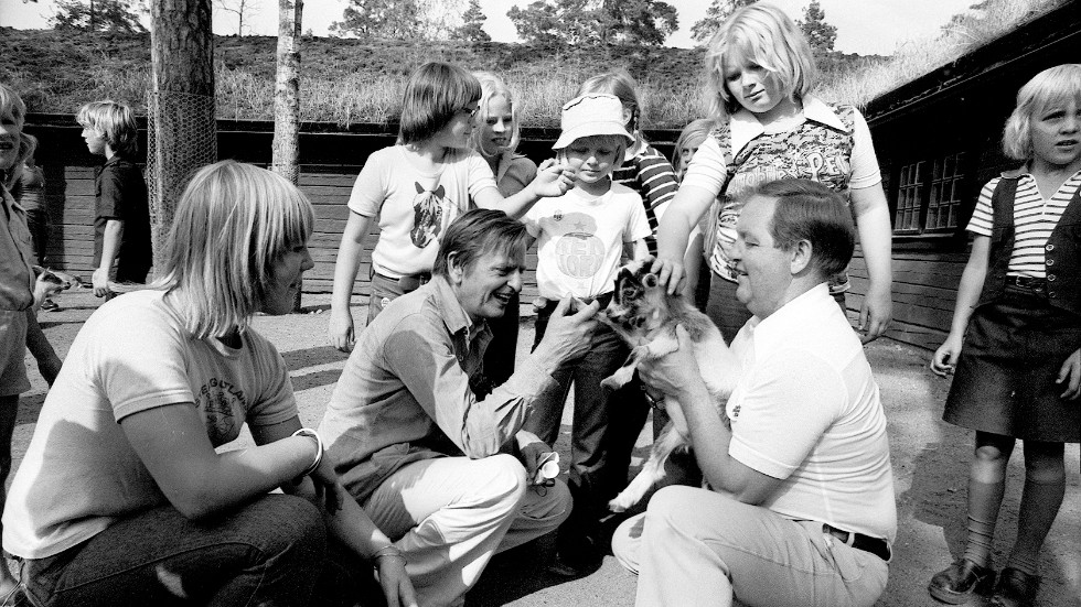 Ulf Svensson och djurparken fick 1976 besök av statsminister Olof Palme.