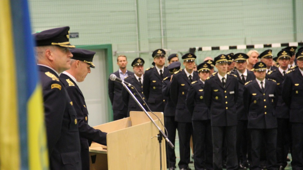 Nye flygvapenchefen Carl-Johan Edström välkomnade överste Anders Persson som ny ställföreträdande flygvapenchef. Anders Persson har tidigare varit garnisonschef vid Ärna.