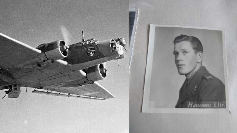 Otto Alvar Larsson upplevde flygkraschen 1943 på plats. "Jag såg siluetter i snön från besättningens kroppar, säger han", säger han.