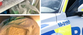 Polisen hittade knarkgömma – i frysen 