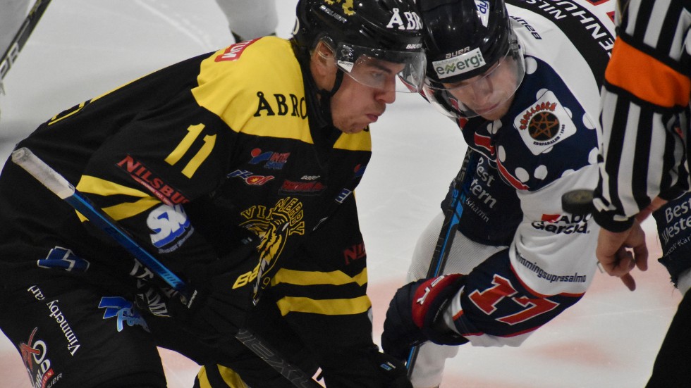 Vimmerby Hockeys tekningskung Mathias Wigley var bra i matchen mot Mörrum. 