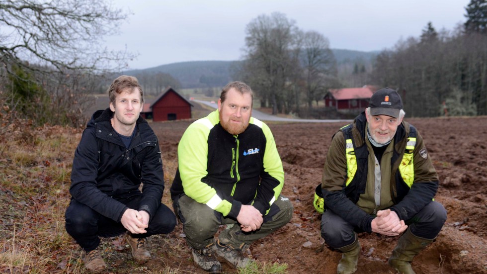 Stefan Gremar, Daniel Andersson från Jägareförbundet, och Anders Hedberg från länsstyrelsen.