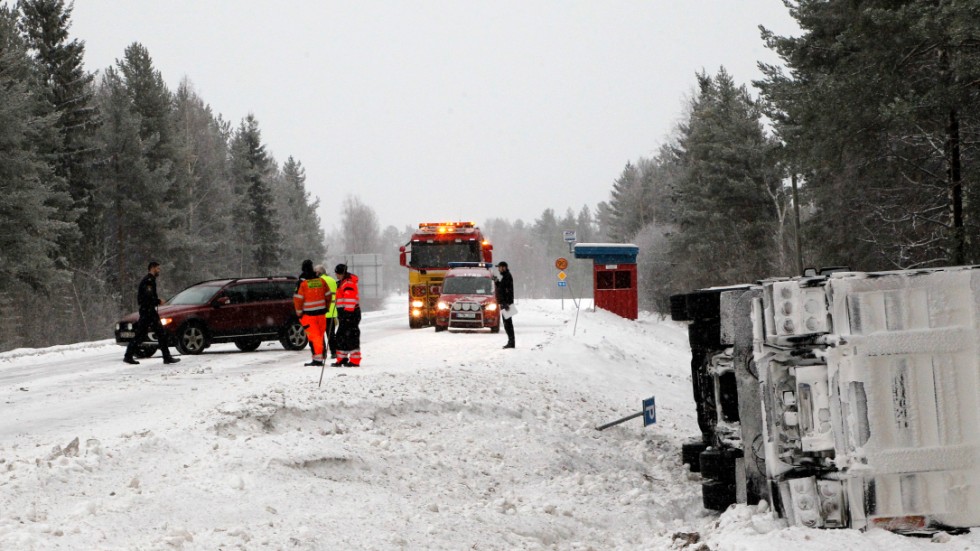 Polisen kom till platsen för att reda ut vad som har hänt.