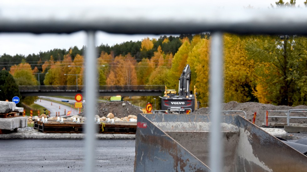 Två rondeller byggs i Östra länkens etapp 4F.