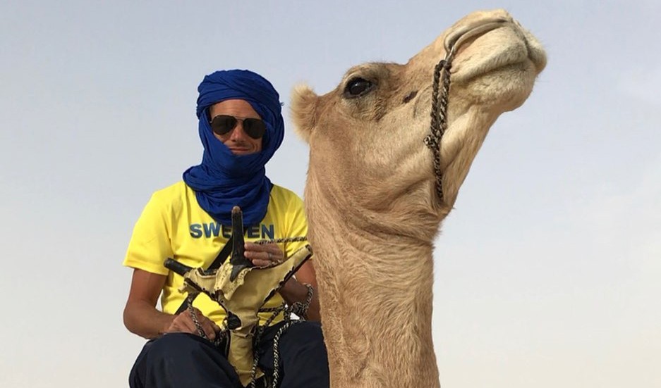 Micke Forsberg från Vingåker ska tävla i ett kamellopp i Tunisien, som enda europé. 