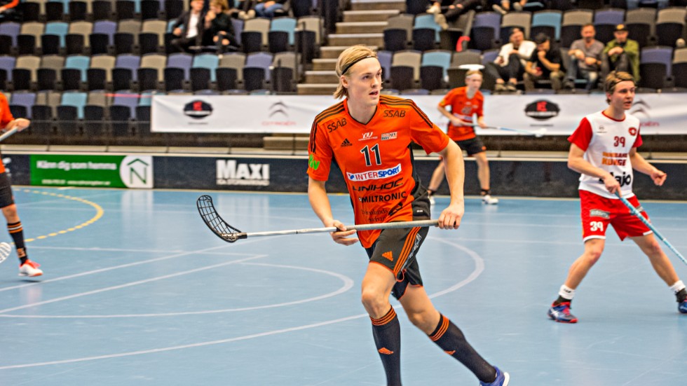 Jonathan Hallin gjorde två mål för Onyx i bortamötet mot Lindås.