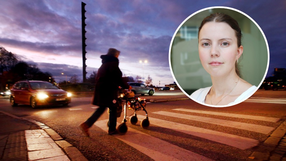 "November är överrepresenterat vad gäller antal fotgängarkollisioner mellan dessa klockslag, 16-18", säger Carina Källkvist, trafikplanerare på stadsbyggnadsförvaltningen Eskilstuna kommun.