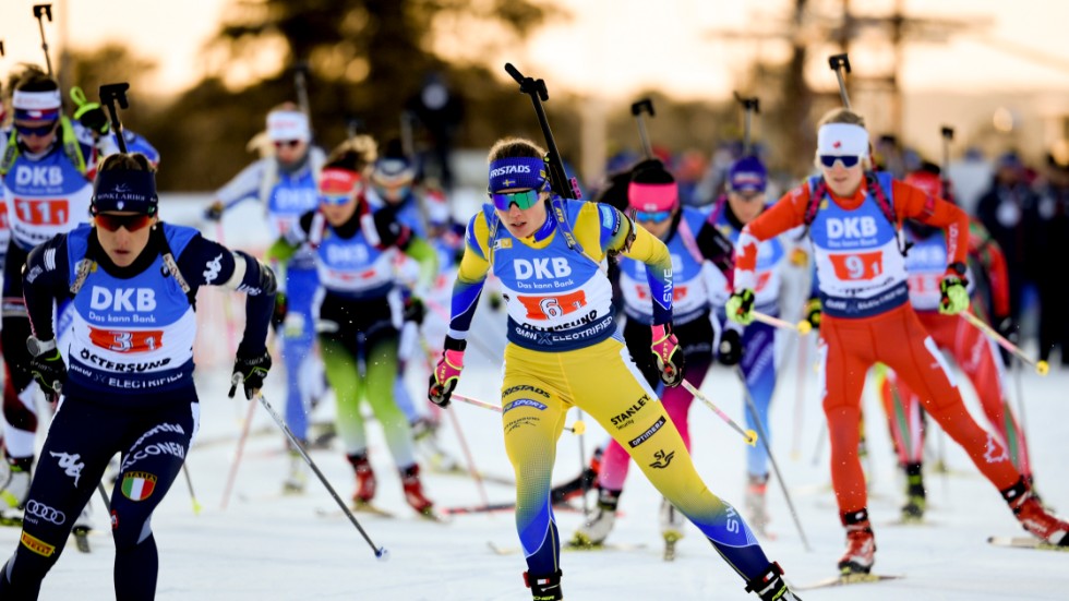 Hanna Öberg och Sebastian Samuelsson åkte Sverige till förstaplatsen.