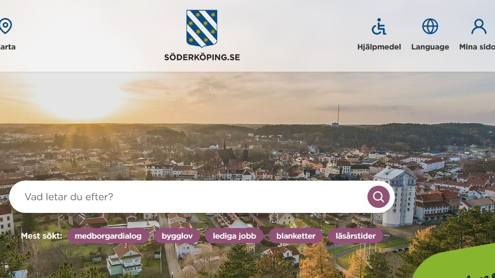 Ett nytt ansikte utåt presenterar Söderköpings kommun.