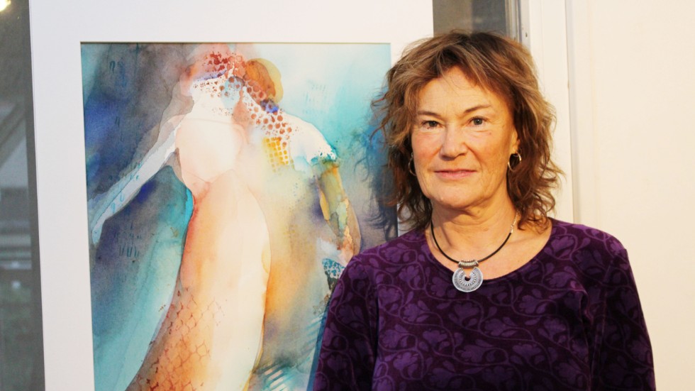 Ann-Mari Löf startade tillsammans med Rolf Hallqvist Linköpings akvarellsällskap 1999. 