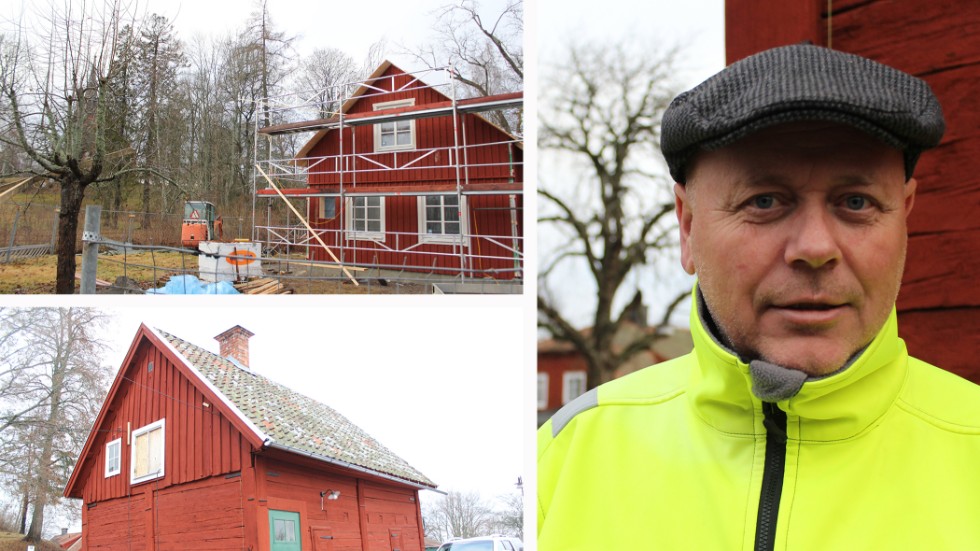 "Jag tycker att det är kul att bygga och något ska man ju ha att göra", säger Göran Karlsson som satsar på ny byggnation i den gamla miljön vid Kyrkogatan. 