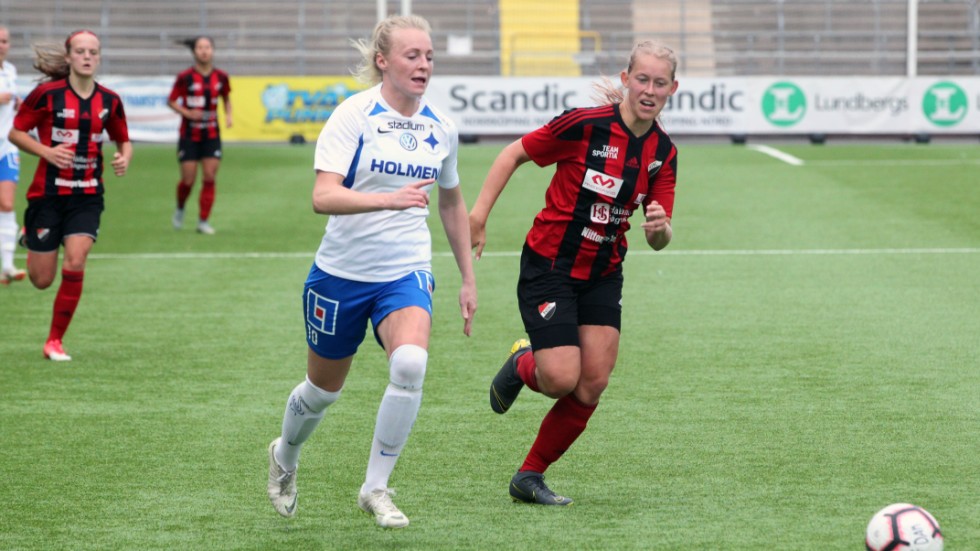 Alma Sjödahl satte 13 mål i division 1 den här säsongen. 