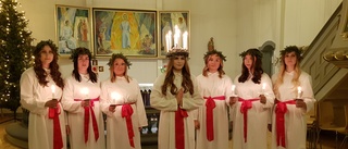 Ljusets drottning korades i Älvsby kyrka