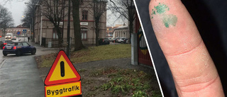 Ledig polis jagade ikapp och grep klottrare