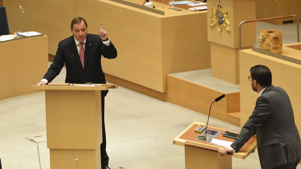 Stefan Löfvens socialdemokrater och Jimmie Åkessons sverigedemokrater utgör nästan halva riksdagen. Vilket självklart sätter gränser för det möjligas konst. 