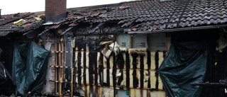 Villa fick stora skador efter brand
