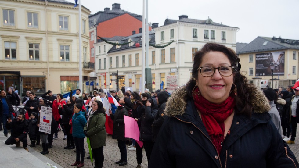 Victoria Flores, från Oxelössund, var en av de som varit med och planerat för demonstrationen.