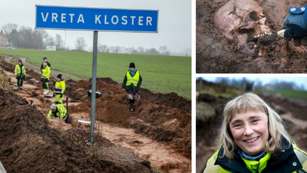 En stor gravplats har hittats i Vreta Kloster
