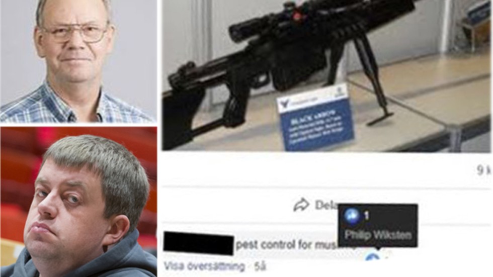 SD-politikern Philip Wiksten gillade ett inlägg på Facebook, där muslimer beskrevs som skadedjur, kopplats till bilder på prickskyttegevär.