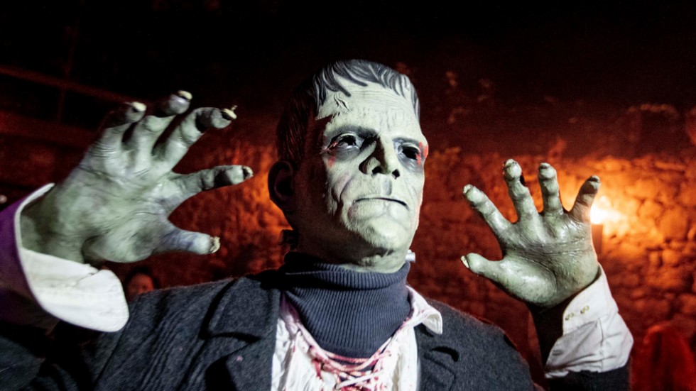 Frankensteins monster är ett av flera kända monster som tar plats på divanen i boken "Monster i terapi".