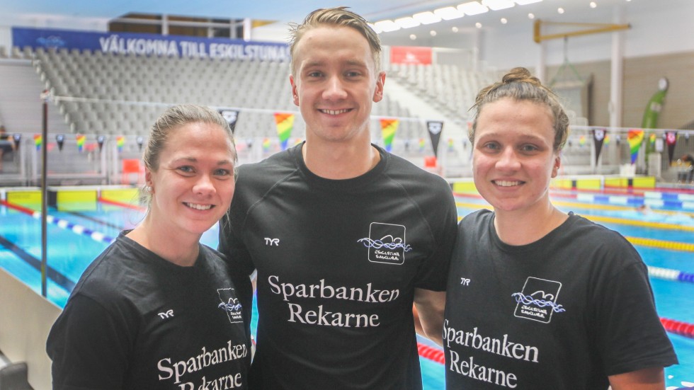 Eskilstuna SK:s Lisa Eriksson, Karl Lindoff och Anna Eriksson håller till vardags till i USA. Under SM i Eskilstuna finns dom dock på plats och tävlar för arrangörsklubben. 