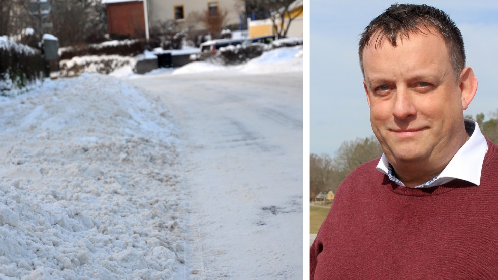 Finspångs Tekniskas vd Mikael Andersson berättar att de har beredskap för snöröjning sedan 1 november.