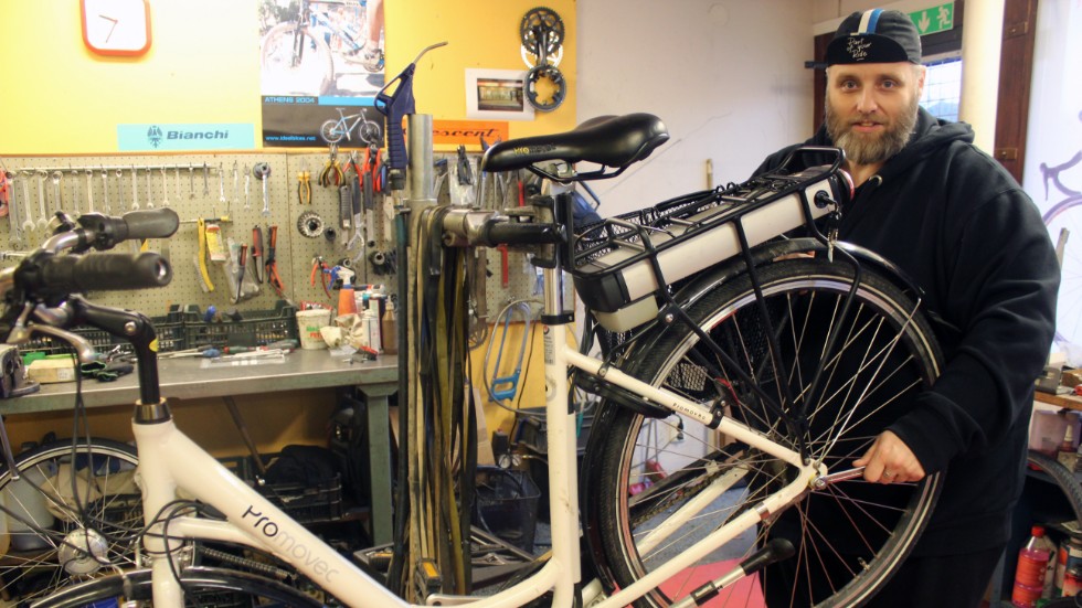 Ola Lundqvists förhoppning är att kunna starta upp en egen cykelbutik, där han i huvudsak skulle ägna sig åt reparationer.