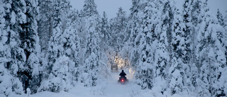 Polisen haffade barn på snöskoter