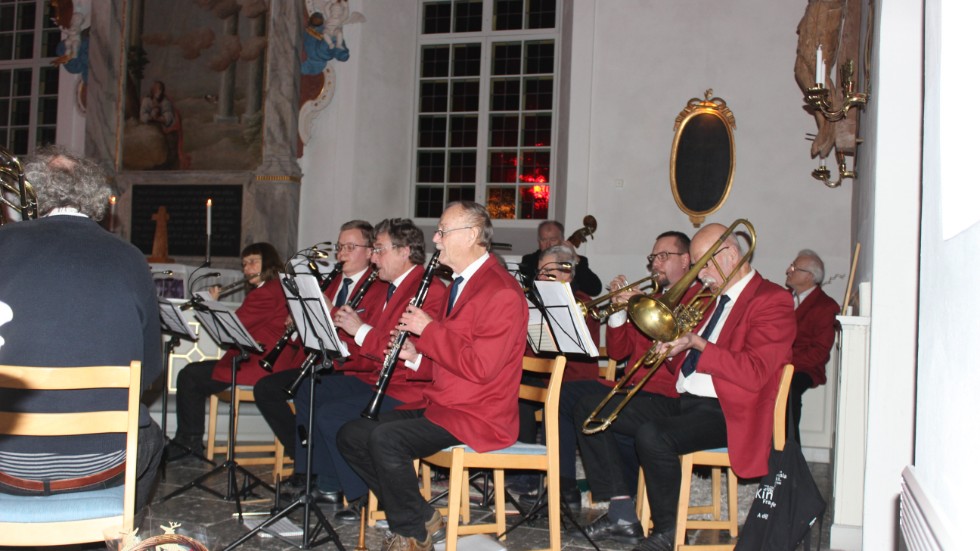 Horns musikkår spelade under söndagens konsert.