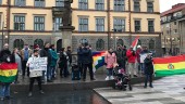 Bolivia-protest på Fristadstorget