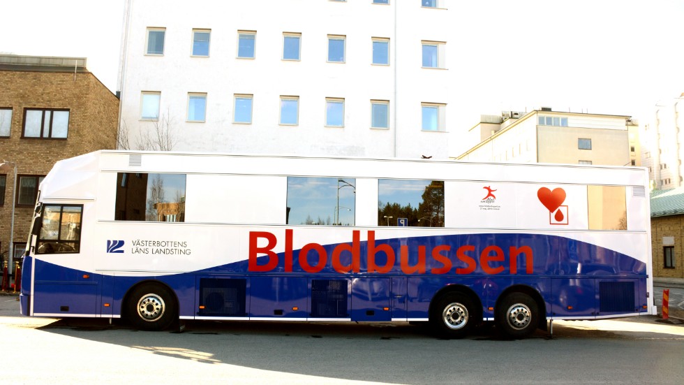 Blodbussen från Umeå besöker A-kommunerna tre gånger per år.