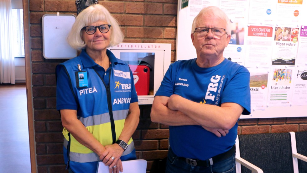 Birgitta Wellborg och Tomas Berg, FRG Piteå vill bli fler medlemmar. "Känner du att du vill räcka ut en hand och göra skillnad så sök dig till oss" säger Birgitta.