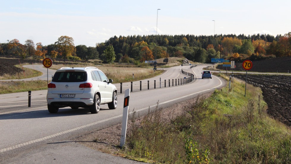 Björnsholm har en olycksdrabbad korsning vid E22. Här kör många för fort.