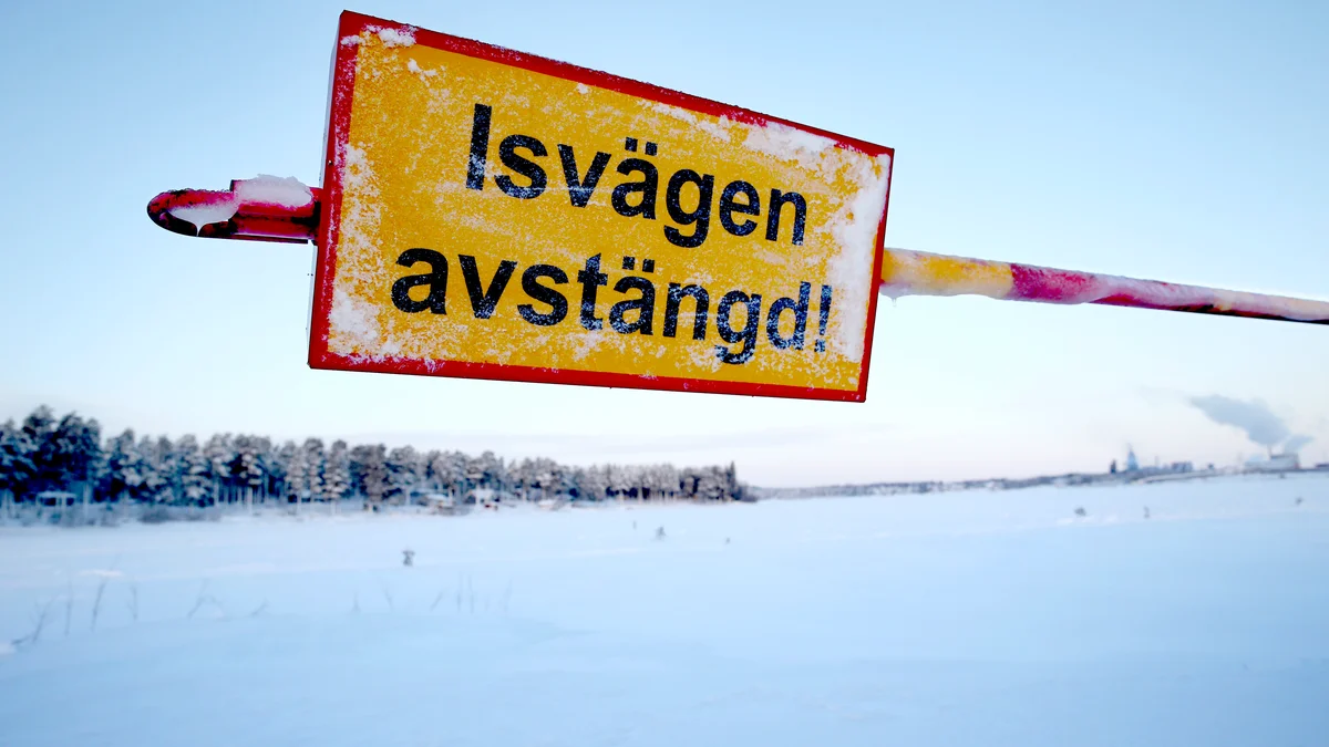 Status – isvägarna i Luleå skärgård