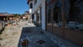 Grekiskt migranthotell vandaliserades