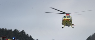 Trafikolycka i Finnfors – personbil krockade med älg • en person till sjukhus