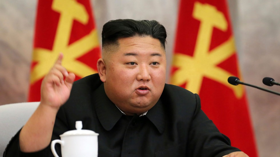 Nordkoreas diktator Kim Jong-Un. Bild från 24 maj.